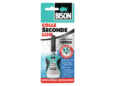 Bison Sekundenkleber mit Kipper 3 Gramm