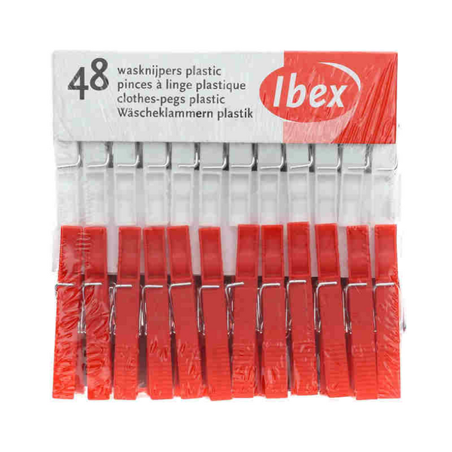 Sorbo ibex wasknijpers 48 stuks plastic