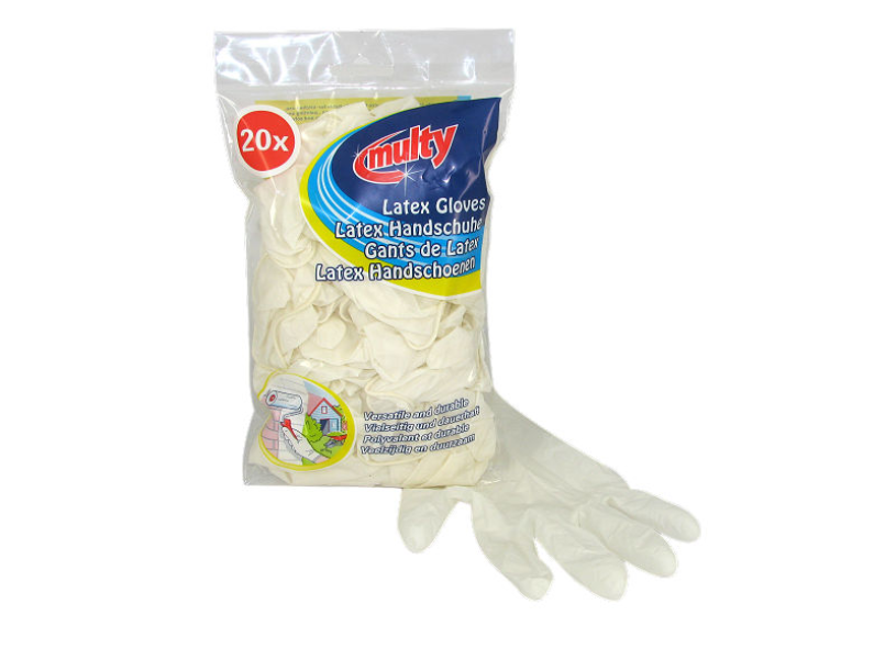 Multy Latexhandschuhe One-Size-Packung mit 20 Stück