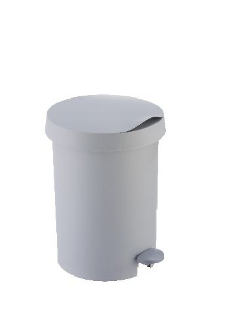 Sunware Zodiac Mülleimer 5 Liter grau Durchmesser 20,5x28,5 cm