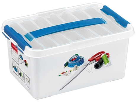 Sunware Q-Line Nähkasten mit Einsatz 6l weiß