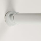 Dichtungsfäle Dichtungsfeule Duschvorhangstange Teleskop 80-130 cm Weiß