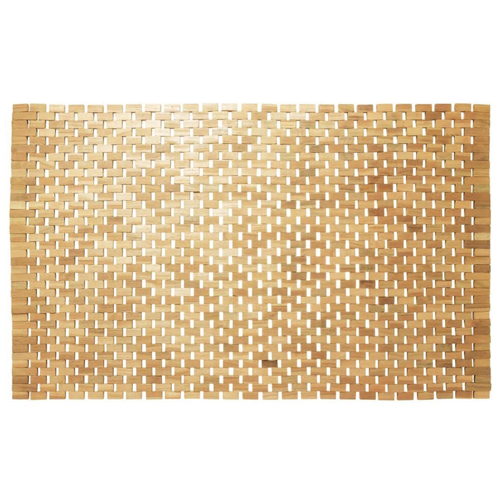 Dichtungsbadematte Holzblock 52x90 cm Natural