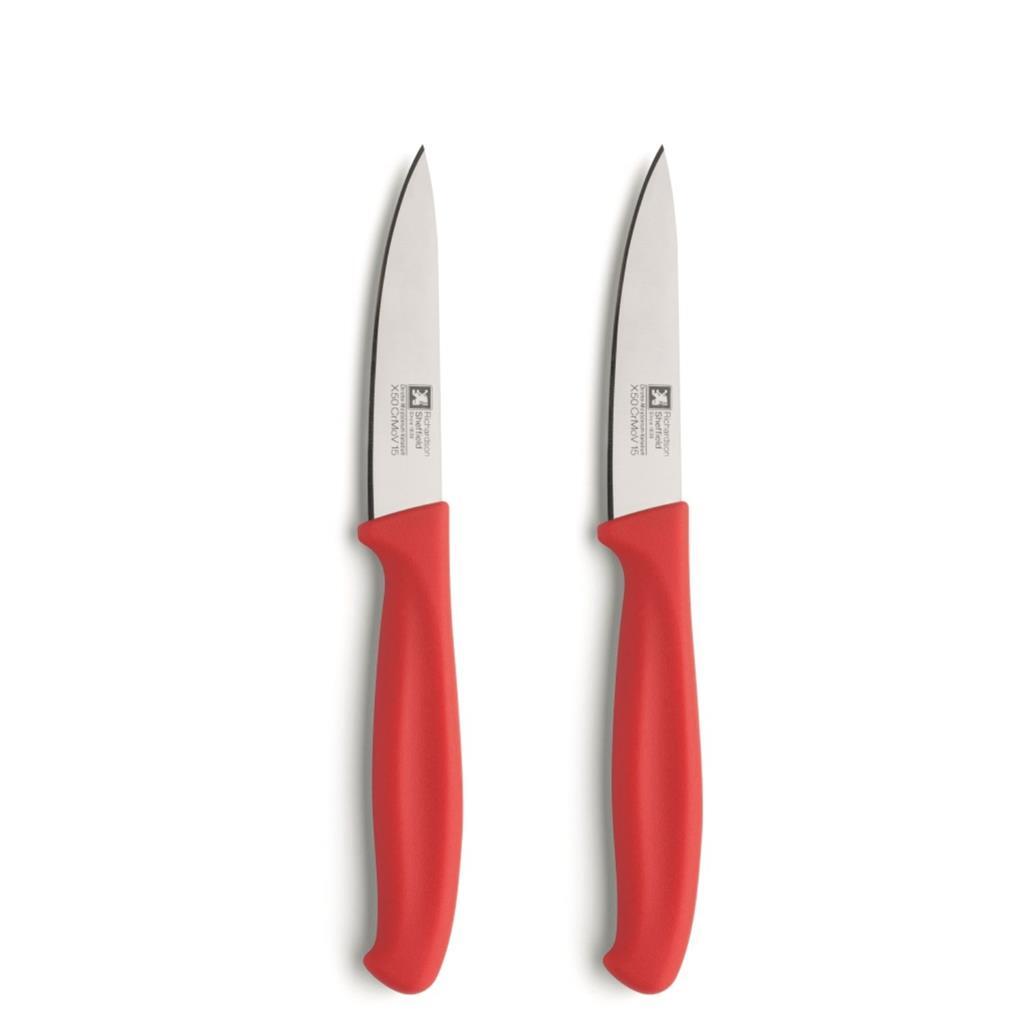 Richardson Sheffield Schälmesser 2-teilig, Edelstahl, rot