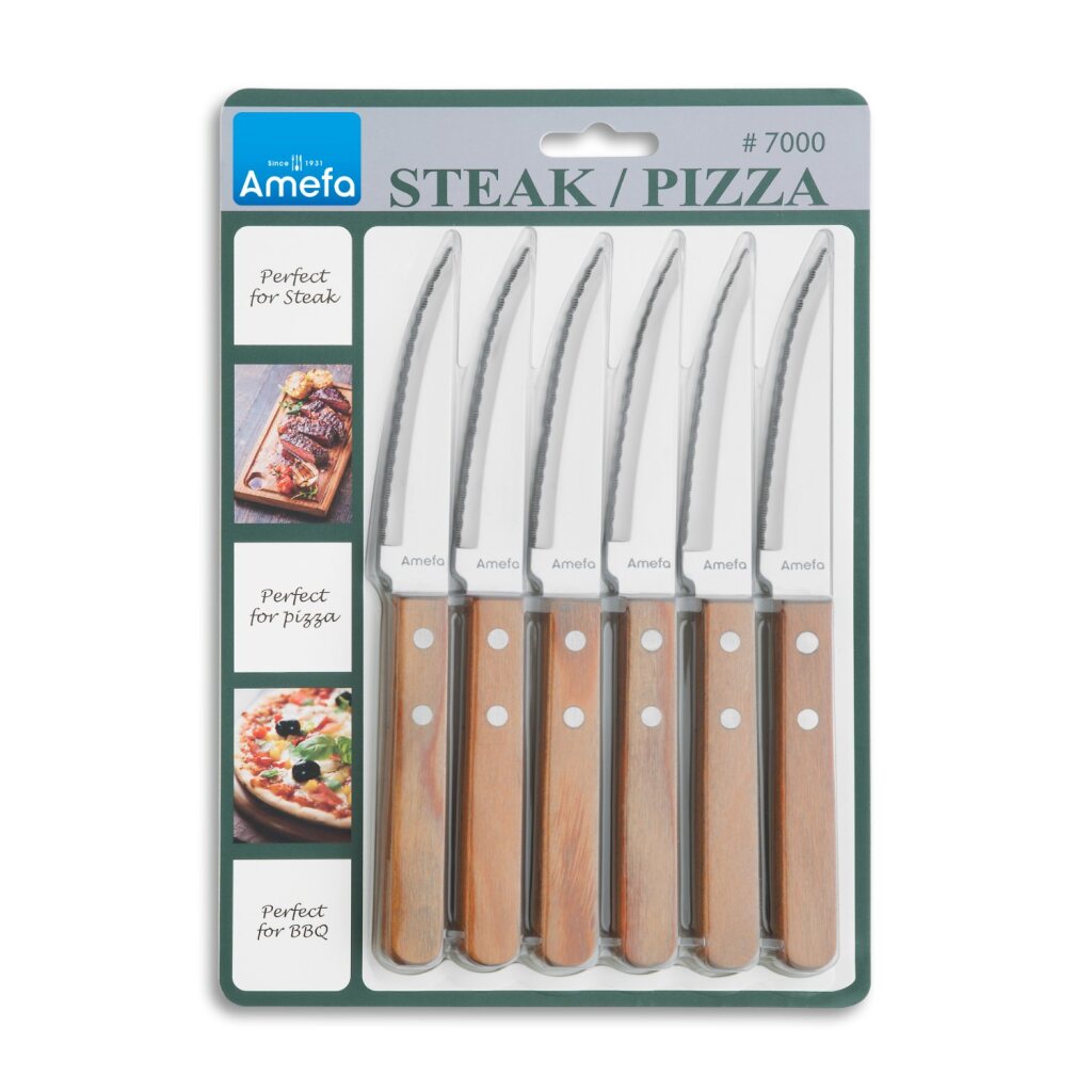Amefa Pizzasteakmesser-Set 6-teilig