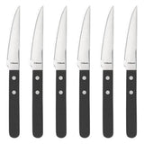 Amefa Pizzasteakmesser 6 Stück schwarz