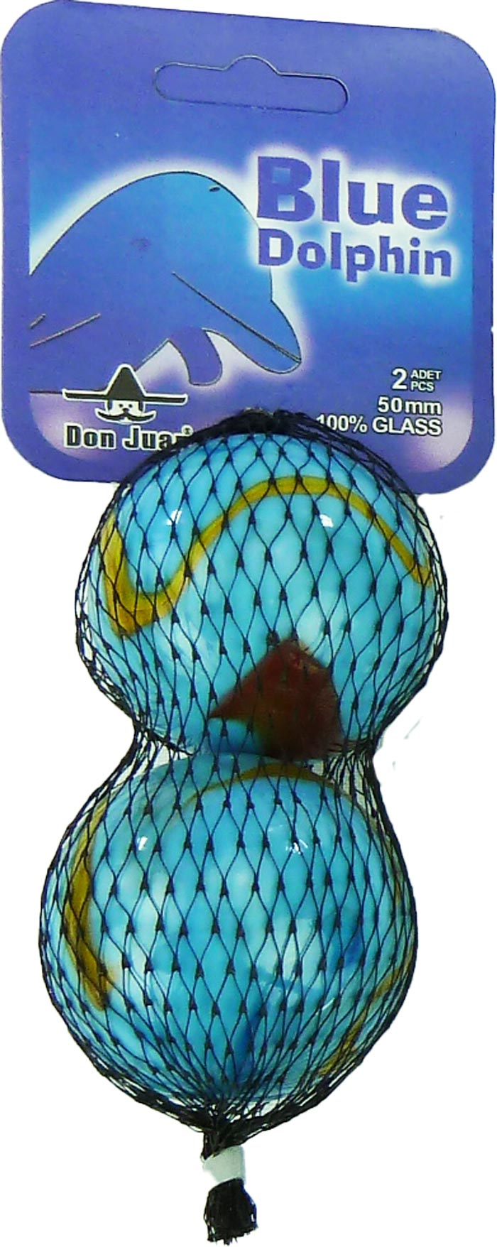 Don Juan Murmeln Megabonken blauer Delfin 2x50mm