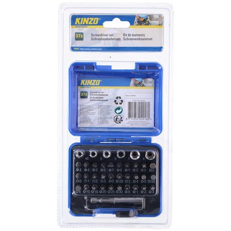 Kinzo Bit-Steckschlüsselsatz 37-teilig