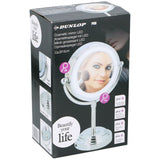 Dunlop LED-Schminkspiegel 15 cm Chrom