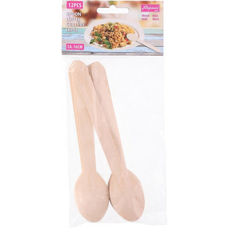 Cuisine Elegance Holzlöffel 16 cm 12 Stück
