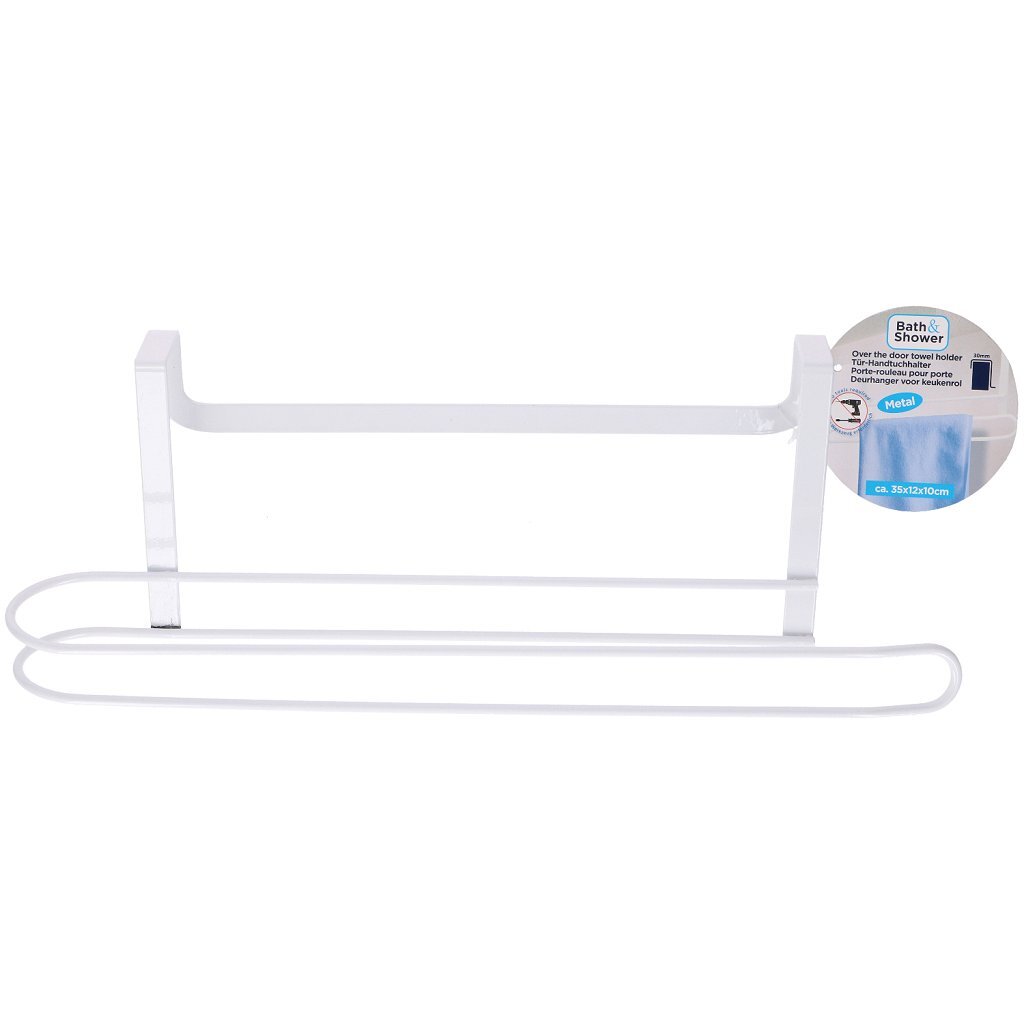 Türaufhänger für Badewanne, Dusche, Handtuchhalter, 35 x 9,5 x 12 cm | 2 Stk