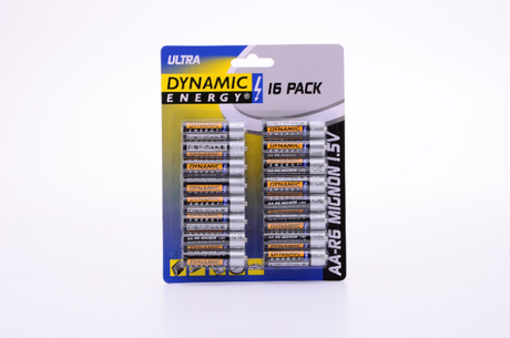 Batterij dynamic energy aa 16 stuks