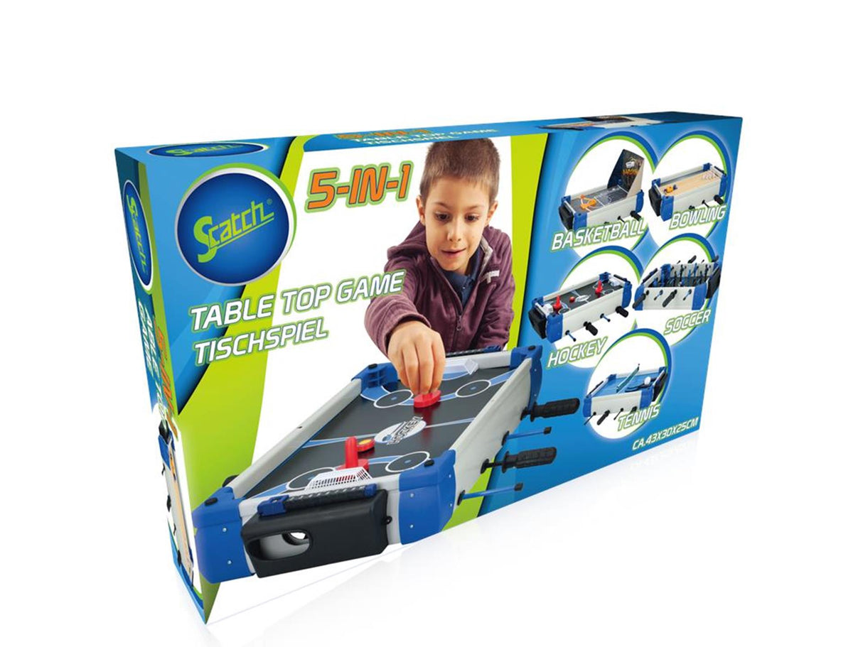 Eddy Toys Tischspiel 5in1 43x30x25cm