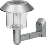 Grundig Wandleuchte Solar LED 14 x 9,5 x 12 cm Stahl Silber