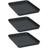Tom Multifunktionsbehälter 35x27,5x3 cm 3 Stück schwarz