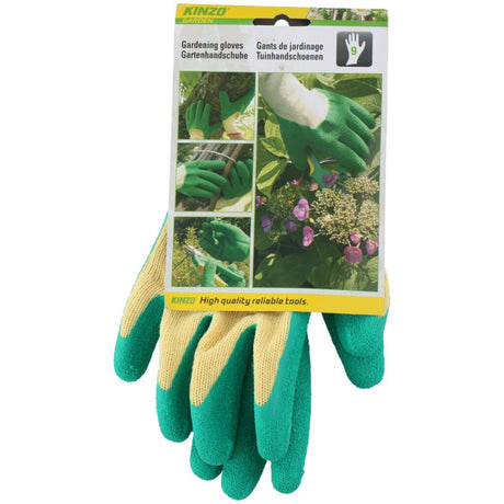 Kinzo Latex-Gartenhandschuhe Größe 9 grün