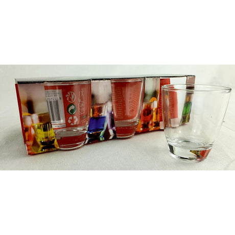 Alpina Schnapsgläser 6 Stück – Schnapsgläser 45 ml – spülmaschinenfeste Gläser – transparent – Glas