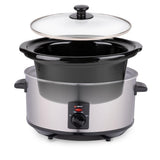 Alpina Slow Cooker 3,5l 240w Edelstahl schwarz