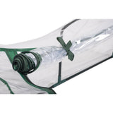 Kinzo Tunnelgewächshaus mit Reißverschluss 130x60x50 cm transparent grün