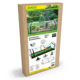 Kinzo Tunnelgewächshaus mit Reißverschluss 130x60x50 cm transparent grün