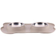 Tierfutternapf mit Matte und Stahlnapf 45x27x4,2cm