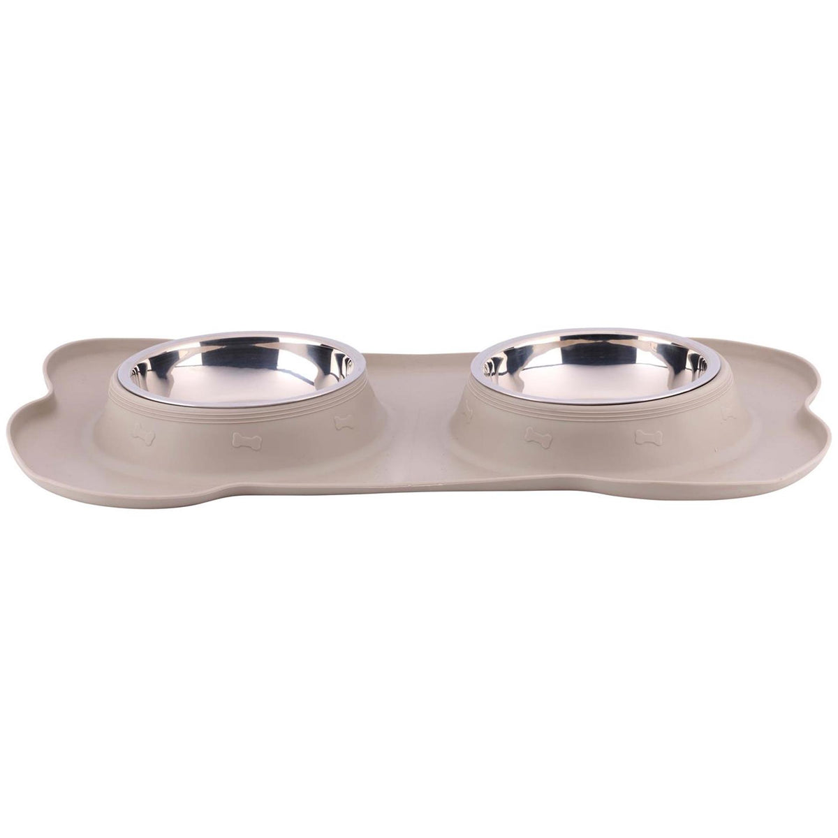 Tierfutternapf mit Matte und Stahlnapf 45x27x4,2cm