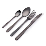 Alpina Besteckset Edelstahl 16-teilig schwarz