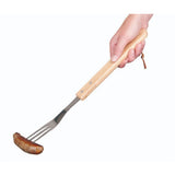 BBQ Collection Fleischgabel Luxus 41 cm Eiche Edelstahl