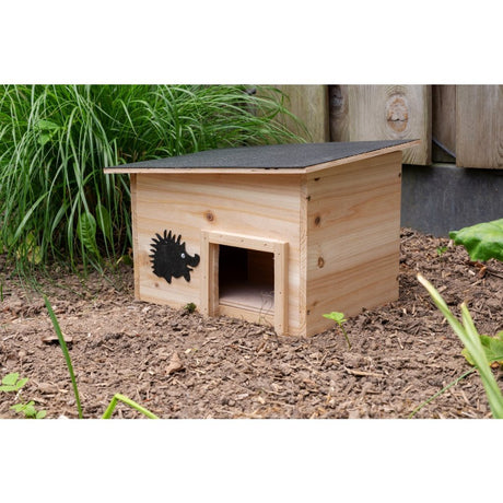 Lebenslanges Garten-Igelhaus aus Holz, 32 x 26 x 20 cm