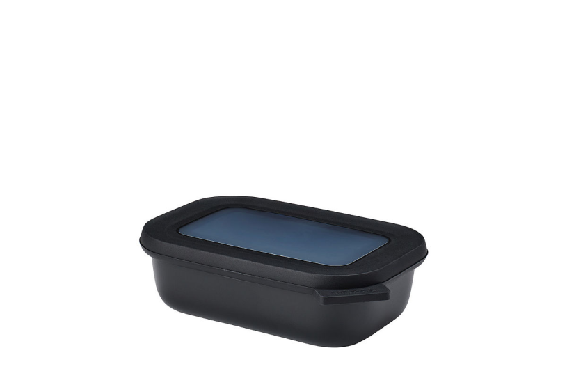 Mepal Multischüssel Cirqula rechteckig 500 ml – Nordic Black 17,6 x 12,6 x 5,1 cm
