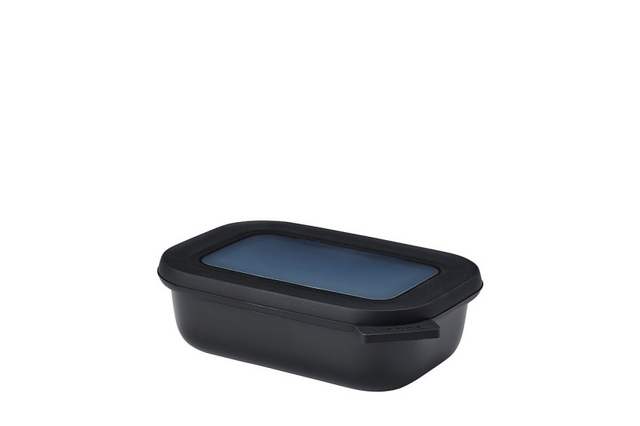 Mepal Multischüssel Cirqula rechteckig 500 ml – Nordic Black 17,6 x 12,6 x 5,1 cm