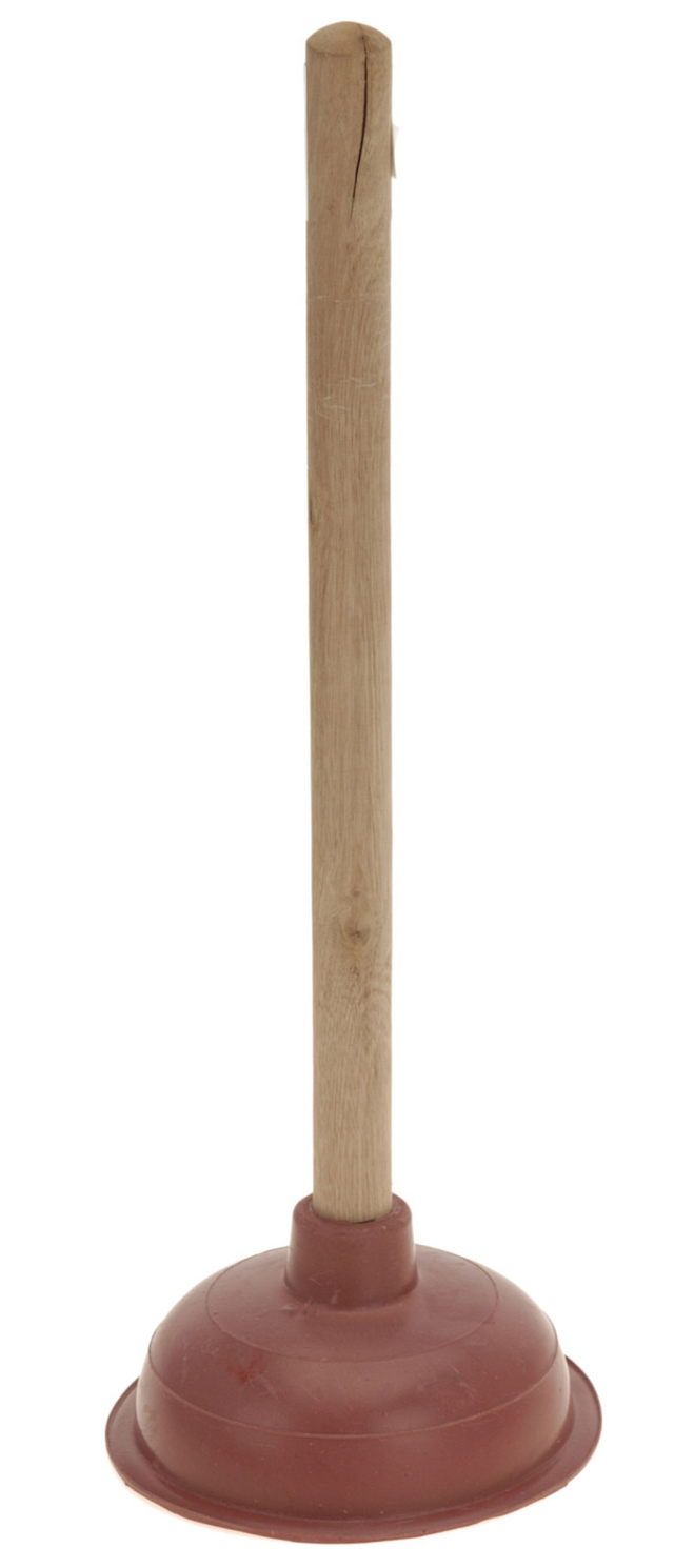 Ultra sauberer Spülbeckenentsperrer 40 x 13,5 cm mit Holzgriff