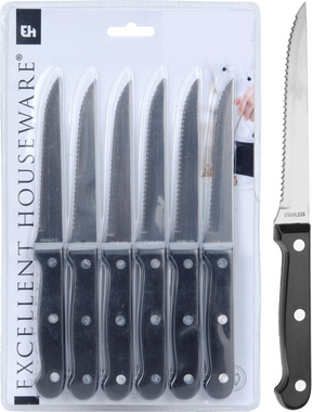 Excellent houseware eh steakmessen set 6-delig