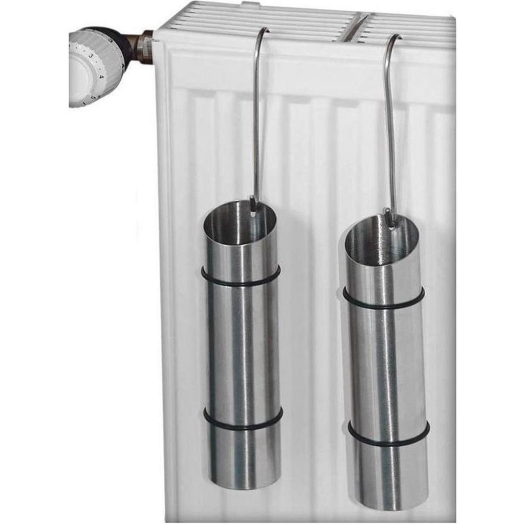 Excellent Houseware Wasserverdunstungsschale aus Edelstahl, 2er-Set. 20 x 5 cm<br>