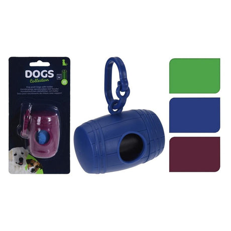 Basic Hundetaschen 15 Stück + Halter 8x5 cm sortiert
