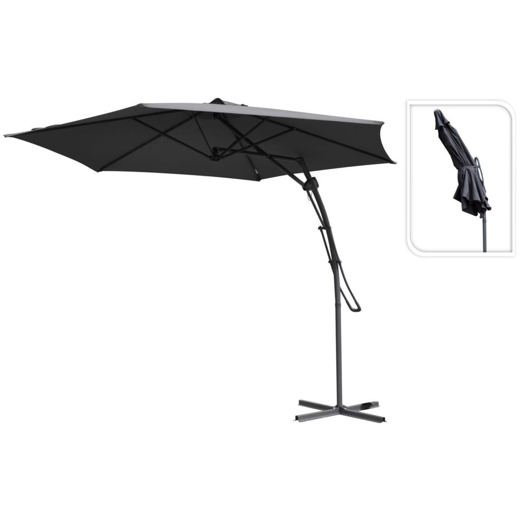 Prograrden Progarden schwimmend Parasol 300 cm dunkelgrau