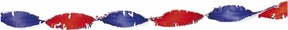 Crepeguirlande 6 meter rood wit blauw