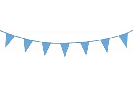 Haza-Flaggenleine, 10 m, Kunststoff, hellblau