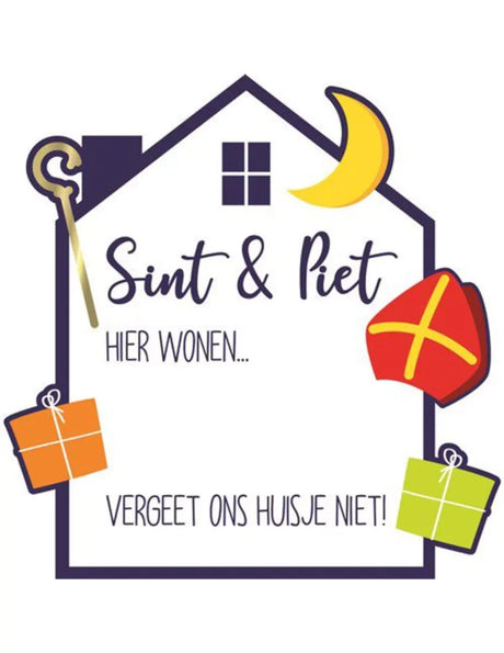 Haza witbaard sinterklaas raambord