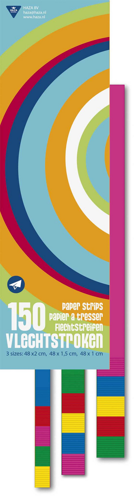 Haza Haza Papierzopfstreifen 48 cm 150 Stück