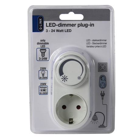 Q-Link Universal-Steckdimmer LED 3-24w