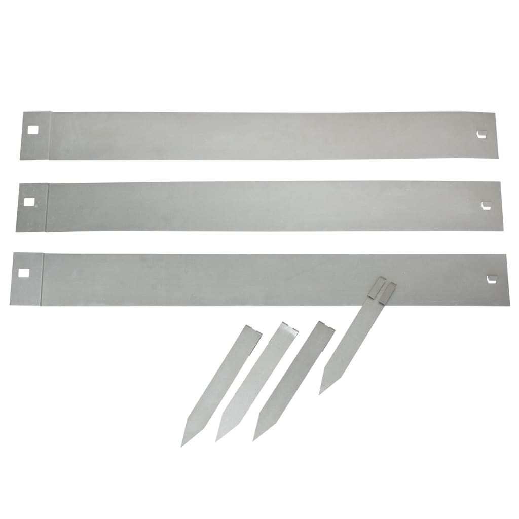 Naturgrenzkanten 3 PCs 91.4x10,2 cm Stahl