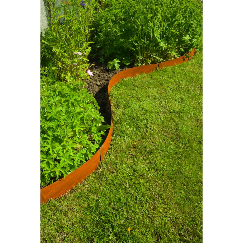 Naturgrenze Rand 3 St 91.4x10,2 cm Cortenstaal