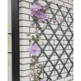 Naturgarten Slat Arbeit 50x150 cm PVC Anthrazit -gelenkt