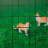 Nature Mesh Quadrat 0,5 x 2,5 m 13 mm Kunststoff beschichtetes Stahlgrün