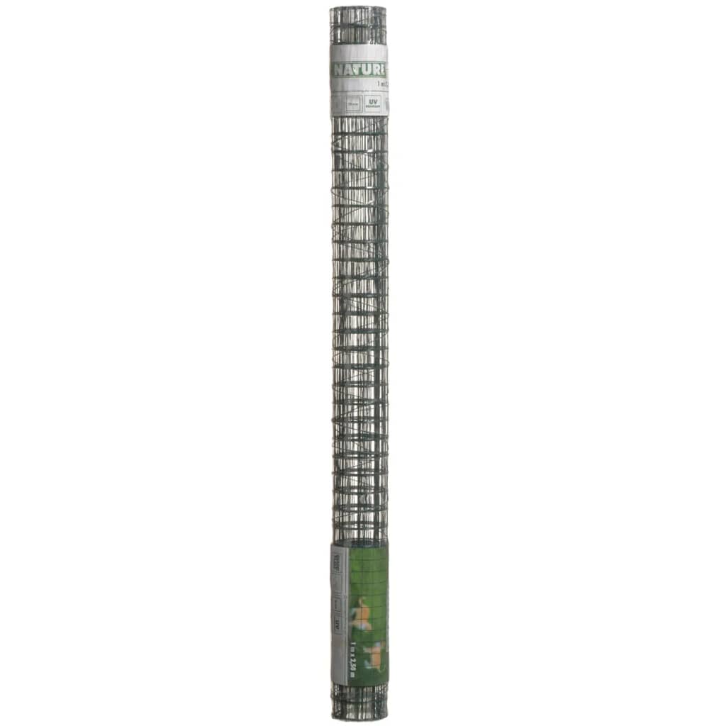 Nature Mesh Quadrat 0,5 x 2,5 m 13 mm Kunststoff beschichtetes Stahlgrün