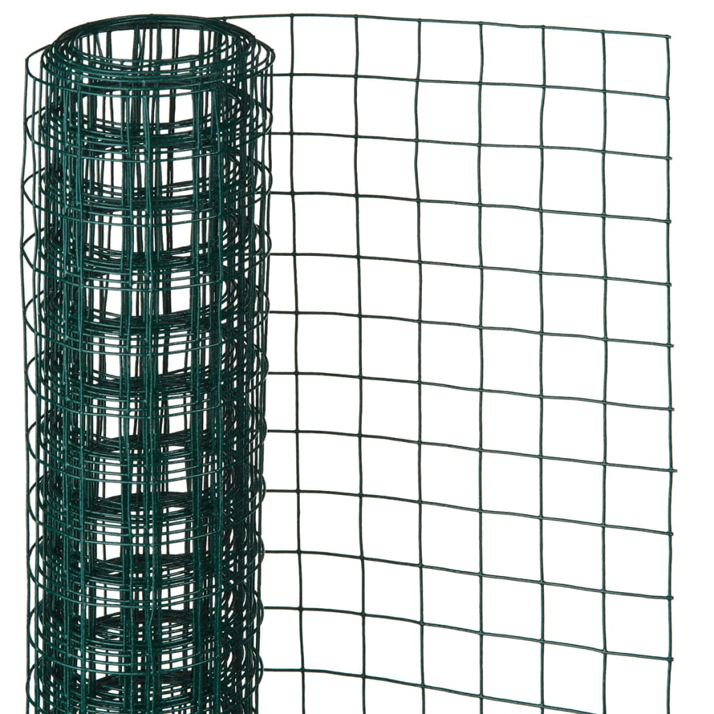 Nature Mesh Quadrat 1x5 m 25 mm Kunststoff beschichtetes Stahlgrün