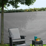 Naturgartenbildschirm 1,5x5 m pe grau
