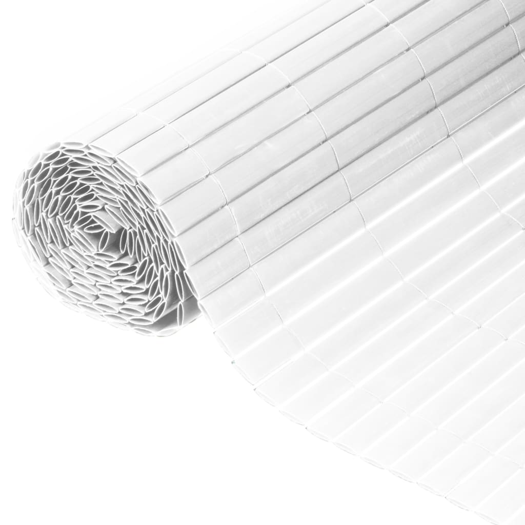 Nature Naturgarten Bildschirm Doppelte 1,5 x 3 m Pvc Weiß