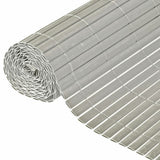 Naturgartenbildschirm doppelte 1x3 m PVC Grau